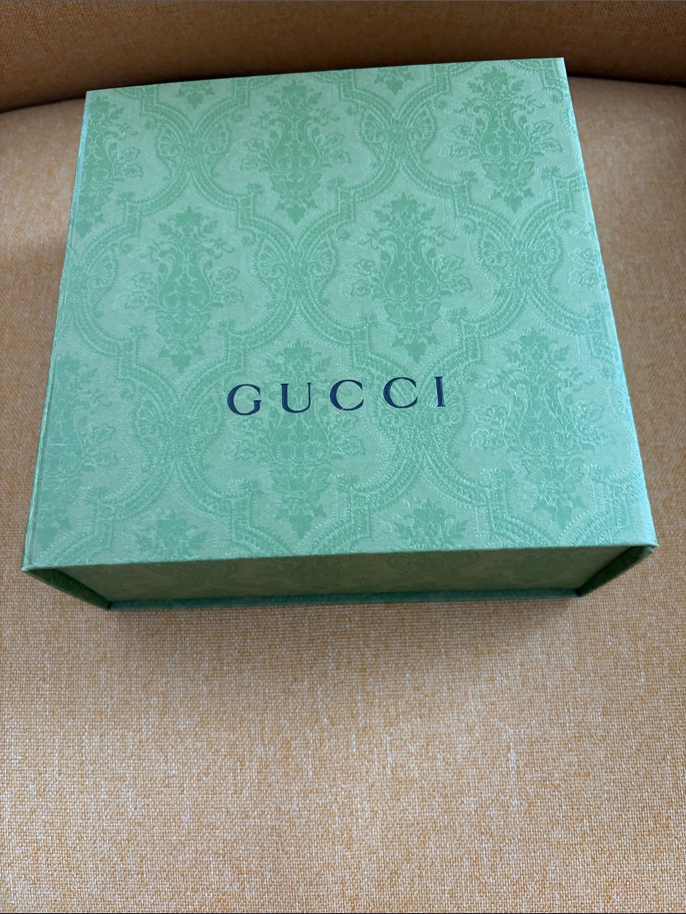 Gucci Green Damask Presentation Belt Box
